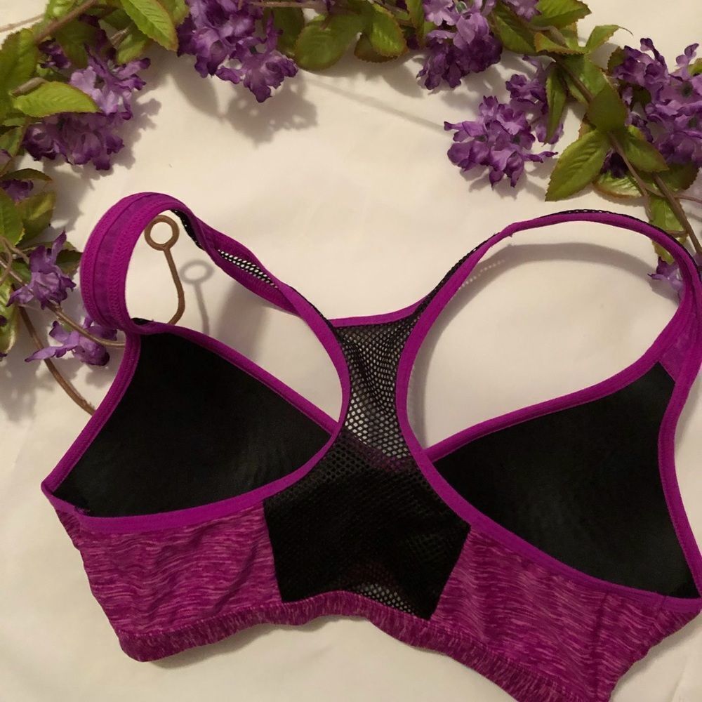 SO Purple Seamless, Racerback Sports Bra - Picture 2 of 4